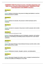 OMMERCE 1MA3 Final Exam 2027 Updated Complete&NewLine;Questions and 100&percnt; Correct Answers &lpar;Exam Ready Pack&rpar;