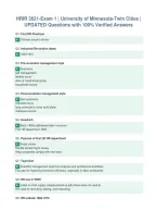 HRIR 3021-Exam 1 &vert; University of Minnesota-Twin Cities &vert;&NewLine;UPDATED Questions with 100&percnt; Verified Answers