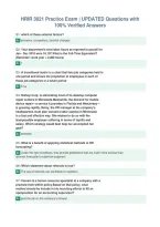 HRIR 3021 Practice Exam &vert; UPDATED Questions with&NewLine;100&percnt; Verified Answers