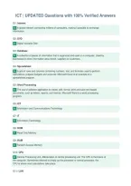 ICT &vert; UPDATED Questions with 100&percnt; Verified Answers&NewLine;