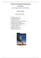 Test Bank Analysis for Financial Management 2026 Release &vert; Higgins