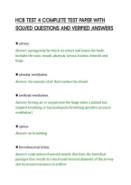Hcb Test 4 Complete Test Paper With&NewLine;Solved Questions And Verified Answers