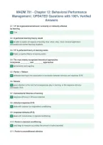 Package Deal For MADM 701 EXAMS All With  UPDATED Questions AND 100&percnt; Verified Answers