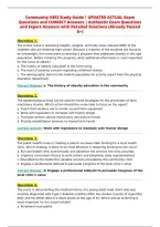 Community HESI Study Guide &vert; UPDATED ACTUAL Exam&NewLine;Questions and CORRECT Answers &vert; Authentic Exam Questions&NewLine;and Expert Answers with Detailed Solutions &lpar;Already Passed&NewLine;A&plus;&rpar;