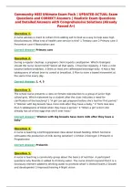 Community HESI Ultimate Exam Pack &vert; UPDATED ACTUAL Exam&NewLine;Questions and CORRECT Answers &vert; Realistic Exam Questions&NewLine;and Detailed Answers with Comprehensive Solutions &lpar;Already&NewLine;Passed A&plus;&rpar;