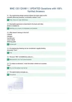 MAE 1351 EXAM 1 &vert; UPDATED Questions with 100&percnt;&NewLine;Verified Answers
