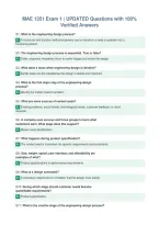 MAE 1351 Exam 1 &vert; UPDATED Questions with 100&percnt;&NewLine;Verified Answers