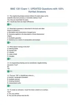 MAE 1351 Exam 1 &vert; UPDATED Questions with 100&percnt;&NewLine;Verified Answers