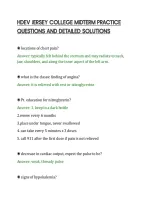 Hdev Jersey College Midterm Practice&NewLine;Questions And Detailed Solutions