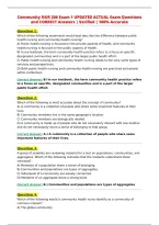 Community NUR 206 Exam 1 UPDATED ACTUAL Exam Questions&NewLine;and CORRECT Answers &vert; Verified &vert; 100&percnt; Accurate&NewLine;and CORRECT Answers &vert; Verified &vert; 100&percnt; Accurate