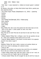 NSGD 2216 Midterm Exam M1&ndash;4 &vert; Critical Inquiry & Evidence-Informed Practice Review