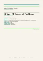 NU 650 Advanced Health Assessment Exam 1-3 & Final Bundle 2026&sol;2027 &vert; 400 Verified Questions & Answers &vert; Graduate Nursing MSN Prep &vert; Instant Download