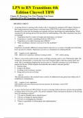 LPN to RN Transitions 5th Edition Lora Claywell TESTBANK&comma; ALL CHAPTERS ANSWERD
