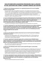 Con 2370 Simplified Acquisition Procedures Take 14 Updated&NewLine;Actual Questions And Correct Answers Verified 2027 Edition&NewLine;