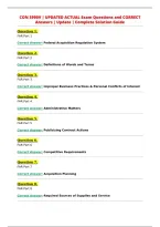 CON 3990V &vert; UPDATED ACTUAL Exam Questions and CORRECT&NewLine;Answers &vert; Update &vert; Complete Solution Guide