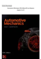 Test Bank for Automotive Mechanics 10th Edition &lpar;Ed May&comma; 2018&rpar;&comma; Chapter 1-49 &vert; All Chapters&NewLine;