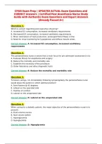 CPAN Exam Prep &vert; UPDATED ACTUAL Exam Questions and&NewLine;CORRECT Answers &vert; Certified Post Anesthesia Nurse Study&NewLine;Guide with Authentic Exam Questions and Expert Answers&NewLine;&lpar;Already Passed A&plus;&rpar;