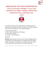 NRNP&sol;NURS 6501&colon; Advanced Pathophysiology Final Exam 2026 &sol;2027 Walden University Questions And Correct Verified Answers With Rationales &vert;&vert; 100&percnt; Guaranteed Pass&excl;&excl; &lpar;Latest&rpar;