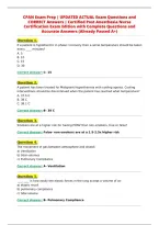 CPAN Exam Prep &vert; UPDATED ACTUAL Exam Questions and&NewLine;CORRECT Answers &vert; Certified Post Anesthesia Nurse&NewLine;Certification Exam Edition with Complete Questions and&NewLine;Accurate Answers &lpar;Already Passed A&plus;&rpar;