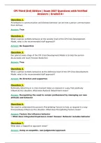 CPI Third &lpar;3rd&rpar; Edition &vert; Exam 2027 Questions with Verified&NewLine;Answers &vert; Graded A&plus;