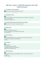 MGT 300 - Exam 2 &vert; UPDATED Questions with 100&percnt;&NewLine;Verified Answers