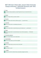 MGT 300 Exam 3 Neck ASU &vert; Arizona State University&NewLine;Campus Immersion &vert; UPDATED Questions with 100&percnt;&NewLine;Verified Answers