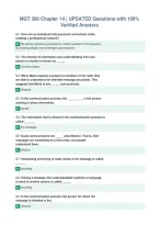 Package Deal For MGT 300 EXAMS All With  UPDATED Questions AND 100&percnt; Verified Answers