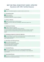MGT 300 FINAL EXAM STUDY GUIDE &vert; UPDATED&NewLine;Questions with 100&percnt; Verified Answers