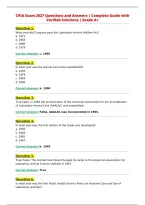 CPIA Exam 2027 Questions and Answers &vert; Complete Guide with&NewLine;Verified Solutions &vert; Grade A&plus;