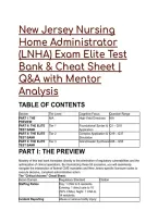 2026&sol;2027 New Jersey Nursing Home Administrator &lpar;LNHA&rpar; Exam Elite Test Bank & Cheat Sheet &vert; Q&A with Mentor Analysis