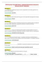 CPO Practice Test 2027 Bank &vert; Updated Questions & Answers&NewLine;Review with A&plus; Solutions&NewLine;