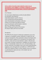 Ifsta Fire Investigator Certification Exam &NewLine;Questions And Correct Answers &lpar;Verified Answers&rpar; &NewLine;Plus Rationales 2026&sol;2027 Q&A &vert; Instant Download &NewLine;Pdf 