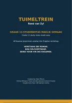 Grade 12 Afrikaans FAL&colon; Tuimeltrein by Ren&eacute; van Zyl &ndash; Bilingual Exam Revision Notes&comma; Analysis and 30 Questions&NewLine;&NewLine;