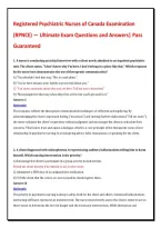 Registered Psychiatric Nurses of Canada Examination &NewLine;&lpar;RPNCE&rpar; &mdash; Ultimate Exam Questions and Answers&vert; Pass &NewLine;Guaranteed