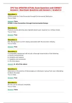 CPO Test UPDATED ACTUAL Exam Questions and CORRECT&NewLine;Answers &vert; Real Exam Questions and Answers &vert; Graded A&plus;