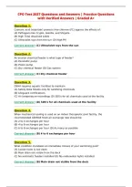 CPO Test 2027 Questions and Answers &vert; Practice Questions&NewLine;with Verified Answers &vert; Graded A&plus;