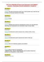 CPO Test UPDATED ACTUAL Exam Questions and CORRECT&NewLine;Answers &vert; Real Exam Practice Questions &vert; Graded A&plus;