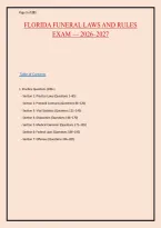 Florida Funeral Laws and Rules Exam Practice Questions &lpar;200&plus;&rpar; - Complete Study Guide with Detailed Explanations