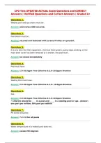 CPO Test UPDATED ACTUAL Exam Questions and CORRECT&NewLine;Answers &vert; Verified Questions and Correct Answers &vert; Graded A&plus;
