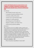 Ladwp Meter Reader Exam Questions And&NewLine;Correct Answers &lpar;Verified Answers&rpar; Plus&NewLine;Rationales 2026&sol;2027 Q&A &vert; Instant Download&NewLine;Pdf