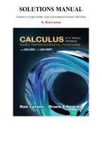 Calculus of a Single Variable&colon; Early Transcendental Functions&comma; 8th Edition &mdash; by Ron Larson &vert; Complete Solutions Manual &lpar;Chapter 1-10&rpar;