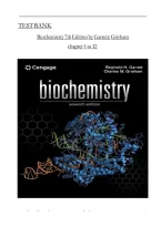 Test Bank &ndash; Biochemistry&comma; 7th Edition &vert; Garrett & Grisham &vert; All Chapters 1&ndash;32 &vert; Latest Edition&NewLine;