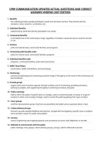 Prp Communication Updated Actual Questions And Correct&NewLine;Answers Verified 2027 Edition&NewLine;