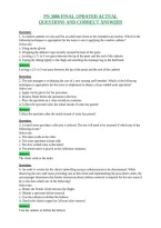 Pn 3006 Final Updated Actual&NewLine;Questions And Correct Answers