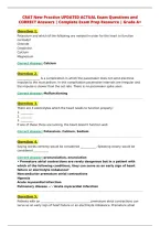 CRAT New Practice UPDATED ACTUAL Exam Questions and&NewLine;CORRECT Answers &vert; Complete Exam Prep Resource &vert; Grade A&plus;