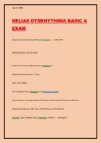 RELIAS Dysrhythmia Basic A Exam 2026-2027 &vert; 200&plus; Practice Questions with Detailed Rationales &vert; Nursing ECG Interpretation&NewLine;&NewLine;