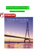 TEST BANK For College Accounting Chapters 1-30&comma; 16th Edition by David Haddock&comma; John Price&comma; Verified Newest Version