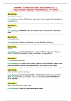 CrossFit L1 Latest Questions and Answers 2027 &vert;&NewLine;Comprehensive Updated Prep Material &vert; A&plus; Verified