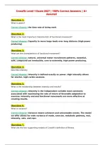Crossfit Level 1 Exam 2027 &vert; 100&percnt; Correct Answers &vert; A&plus;&NewLine;Assured&NewLine;