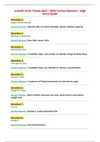 Crossfit Level 1 Exam 2027 &vert; 100&percnt; Correct Answers &vert; High&NewLine;Score Guide&NewLine;